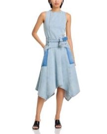 Ghost Pocket Belted Sleeveless Midi Dress at Bloomingdales