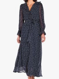 Ghost Star Print Ruffle Detail Maxi Dress at John Lewis