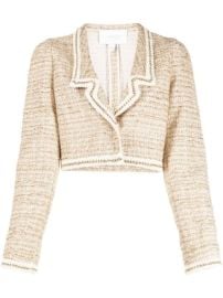 Giambattista Valli Cropped Tweed Jacket - at Farfetch