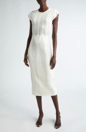 Giambattista Valli Mixed Stitch Midi Sweater Dress at Nordstrom