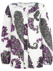 Giambattista Valli Printed Collarless Blouse - Paola at Farfetch