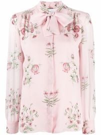 Giambattista Valli floral-print Silk Blouse - at Farfetch