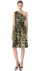 Giambattista Valli vine printed one shoulder dress at Shopbop