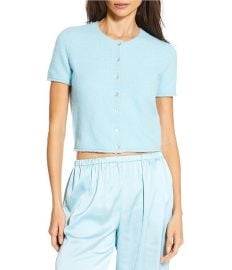 Gianni Bini Everyday Short Sleeve Crew Neck Cardigan at Dillards