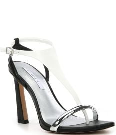 Gianni Bini Orah Leather T-Strap Dress Sandals Dillardx27s at Dillards