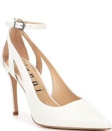 Gianni Bini Teagan Leather Cut-Out Ankle Strap Dress Pumps Dillardx27s at Dillards