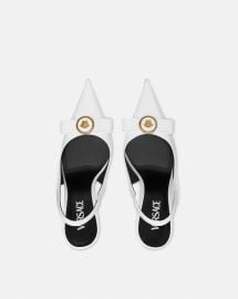 Gianni Ribbon Slingback Pumps 110 mm VERSACE US at Versace