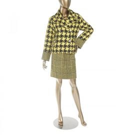 Gianni Versace Checkered Wool Jacket at Janet Mandell