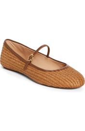 Gianvito Rossi Carla Raffia Ballet Flat at Nordstrom