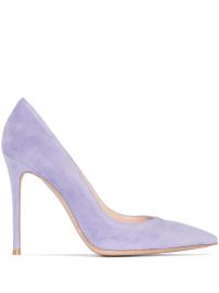 Gianvito Rossi Gianvito 105mm Suede Pumps - at Farfetch