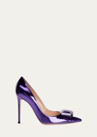 Gianvito Rossi Jaipur Jewel Metallic Leather Pumps - Bergdorf Goodman at Bergdorf Goodman