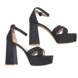 Gianvito Rossi NWB Sheridan Denim Platform Sandals Size 40 US 10 in Blue at eBay