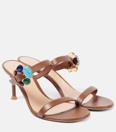 Gianvito Rossi Nappa Mule Sandal at Mytheresa