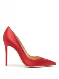 Gianvito Rossi Pint-toe Satin Pumps at Matches