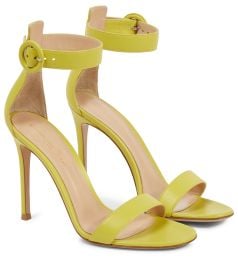 Gianvito Rossi Portofino 105 leather sandals at Mytheresa