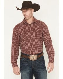 Gibson Trading Co Mens Buckshot Striped Print Long Sleeve Snap Stretch Western Shirt Sheplers at Sheplers