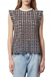 Gill Broderie Anglaise Blouse by Sandro at Nordstrom