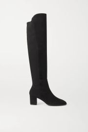 Gillian Suede Knee-High Boots by Stuart Weitzman at Net A Porter