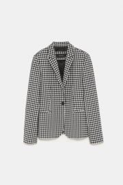 Gingham Blazer at Zara