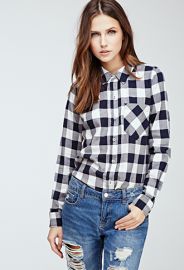 Gingham Button-Down Shirt  Forever 21 - 2049258197 at Forever 21