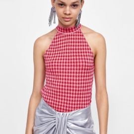 Gingham Check Top by Zara at Zara