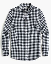 Gingham Lightweight Cotton Shirt In Signature Fit For Women Factory at J. Crew
