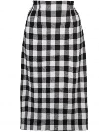 Gingham Midi Skirt by Veronica Beard at Farfetch