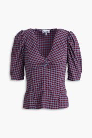 Gingham Seersucker Top at The Outnet