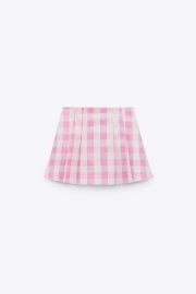 Gingham Skort by Zara at Zara