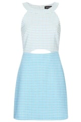 Gingham a line dress at Topshop