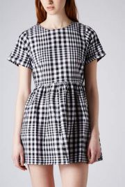 Gingham check dress at Topshop