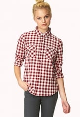 Gingham check shirt at Forever 21