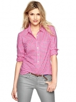 Gingham check shirt at Gap at Gap