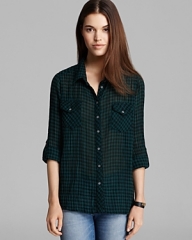 Gingham shirt by CC California at Bloomingdales