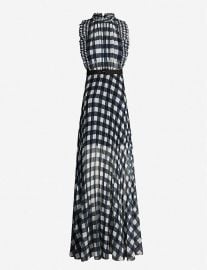 Gingham sleeveless crepe dress at Selfridges