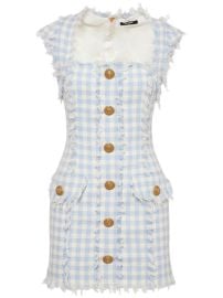 Gingham tweed mini dress - Balmain - Women Luisaviaroma at Luisaviaroma