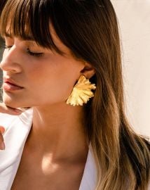 Ginkgo Leaf Earring Christina Caruso at Christina Caruso