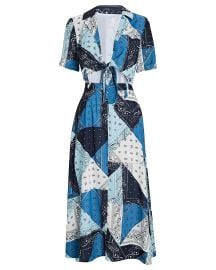 Giorgiana bandana-print recycled-fibre dress at Matches