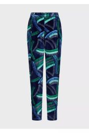 Giorgio Armani Abstract Print Velvet Pants at Orchard Mile