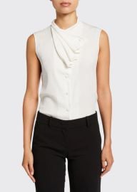 Giorgio Armani Stretch Silk Charmeuse Tank Top - at Bergdorf Goodman