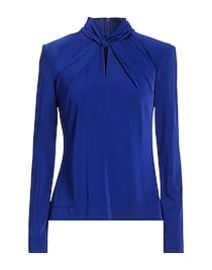 Giorgio Armani Twisted Neck Padded Shoulder Blouse at Yoox