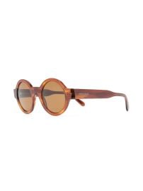 Giorgio Armani tinted-lens round-frame Sunglasses Brown at Farfetch