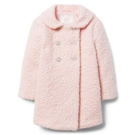 Girl Blush Boucl Sherpa Coat by at Janie and Jack