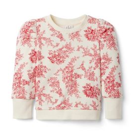 Girl Bradbury Red Floral Toile Floral Toile Sweatshirt by Janie and Jack at Janie and Jack