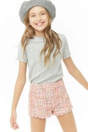 Girls Multicolored Tweed Shorts  at Forever 21