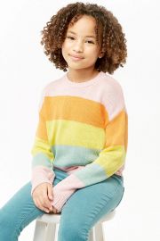 Girls Striped Knit Sweater  at Forever 21