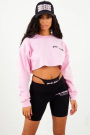 Girls Tour Cropped Sweatshirt by Sosorella at Sosorella