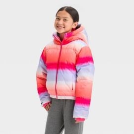 Girlsx27 Puffer Jacket - All In Motion Pink Xl Target at Target