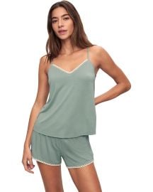 Gisele TENCEL™ Modal Ruffle Cami & Shortie Short Set at Zappos