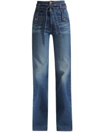 Giselle High-Rise Skinny Flare Jean by Veronica Beard at Veronica Beard